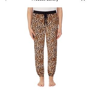 Leopard print jogger pants